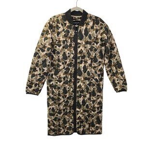 NWOT Everlane The ReNew Long Liner Camouflage Full Zip Jacket Size XXS